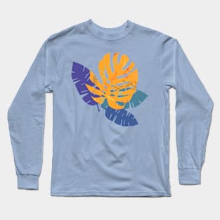 tropical leaves Long Sleeve T-Shirt